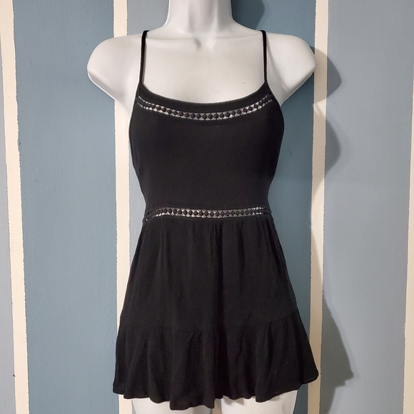 Paper Crane Tops - Paper Crane Black Tank Top